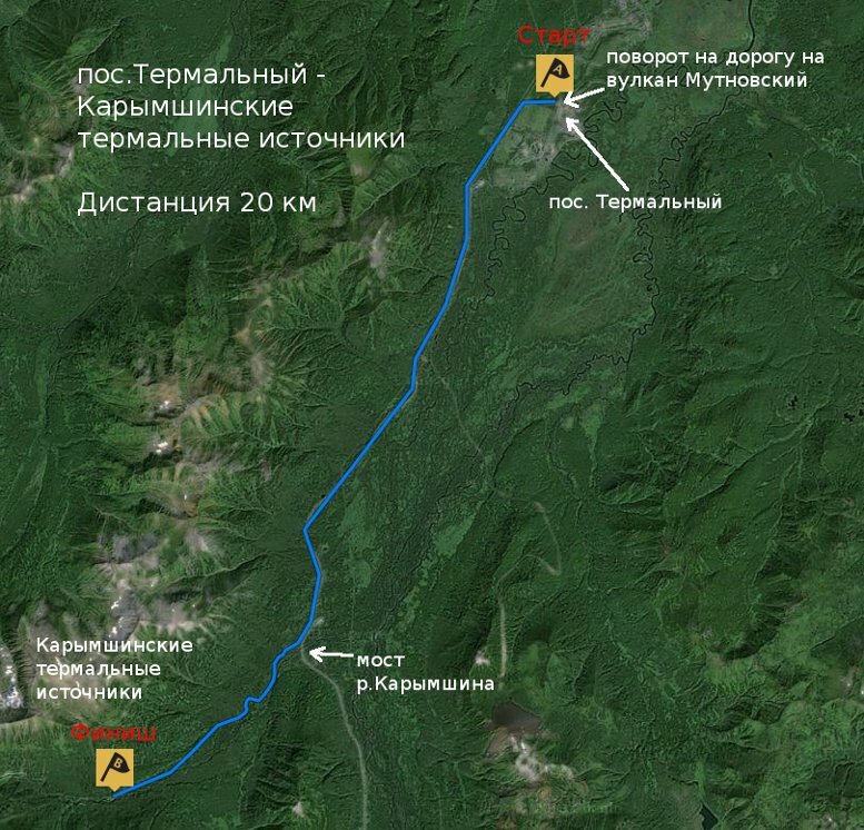 Термальные источники карта