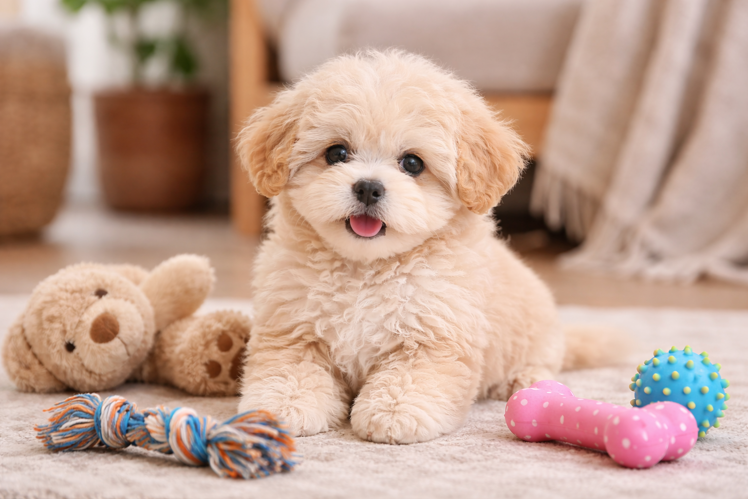 Щенок мальтипу дома