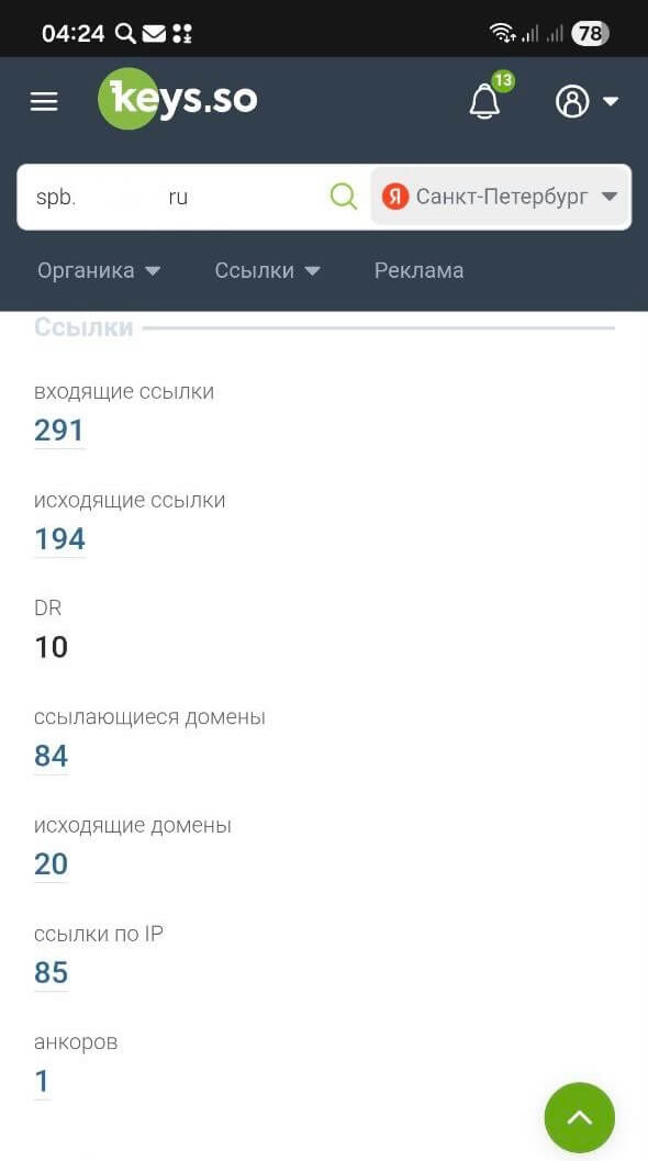 Анализ PBN-сетки конкурента