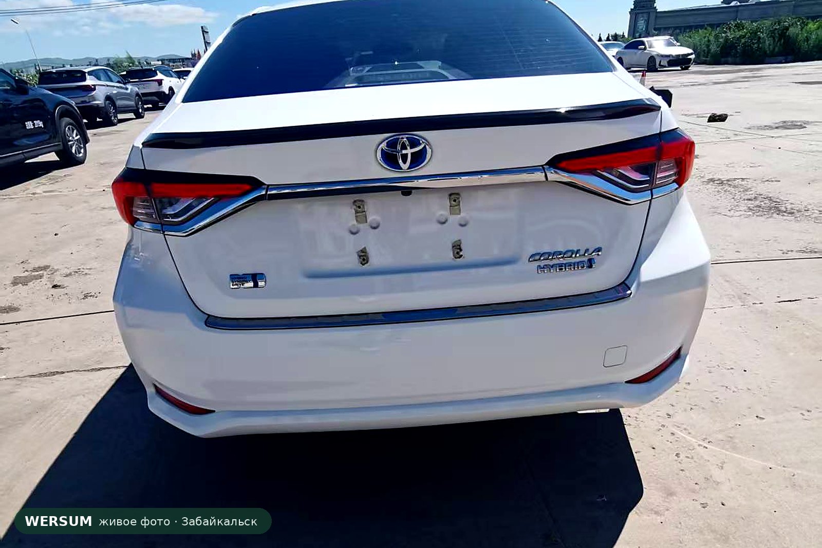 Toyota Corolla, гибрид: надпись HYBRID