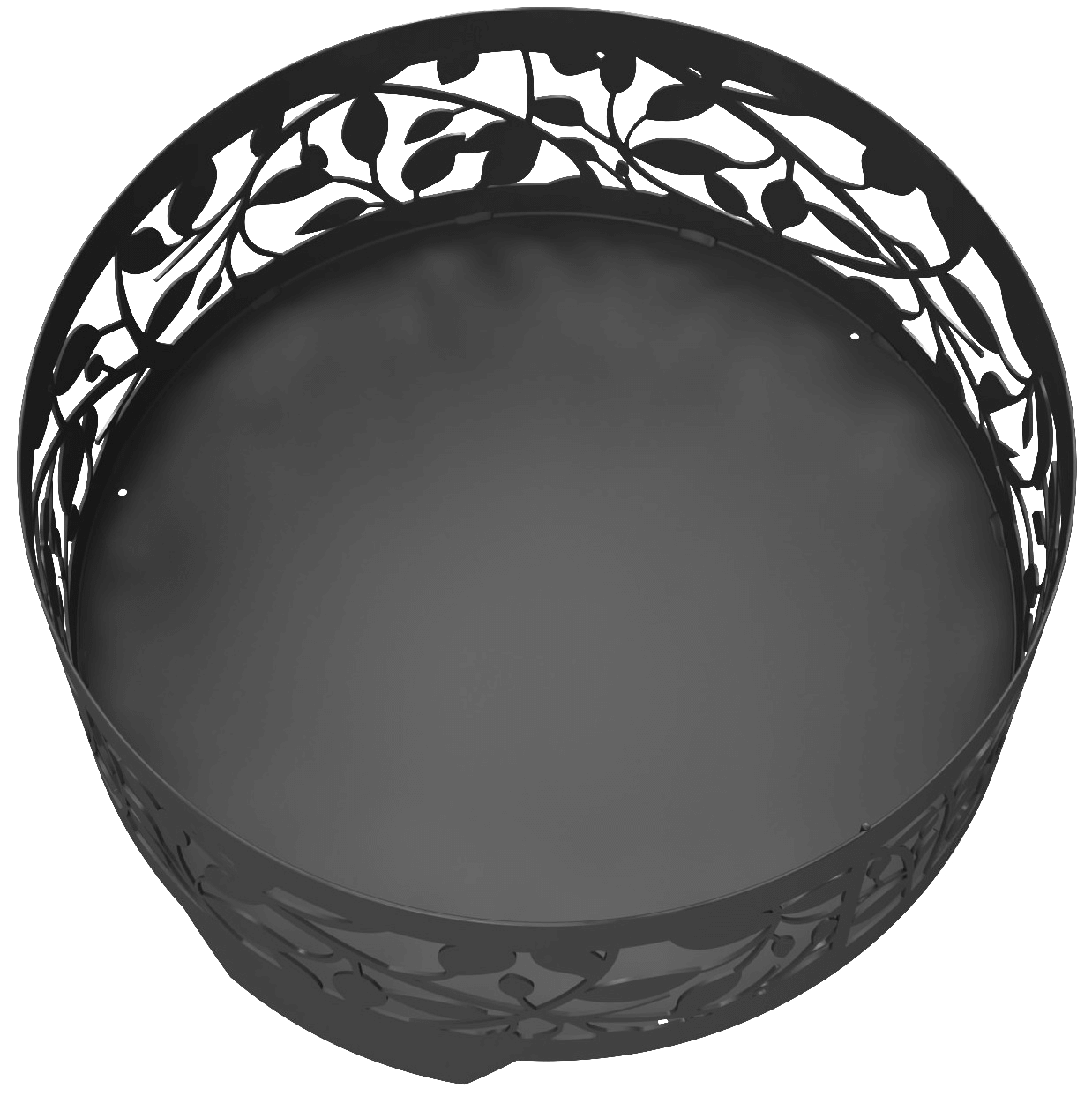 Костровая чаша Листики 65 см стальная
