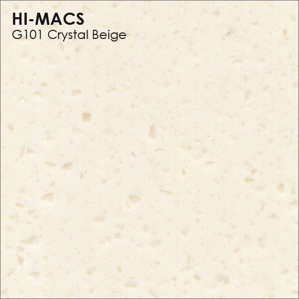 HI-MACS G101 Crystal Beige – элегантный бежевый акриловый камень с кристальной текстурой