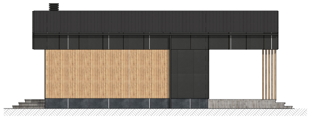 Проект дома "Компакт" для наглядного представления и визуализации данного варианта дома с другого бока