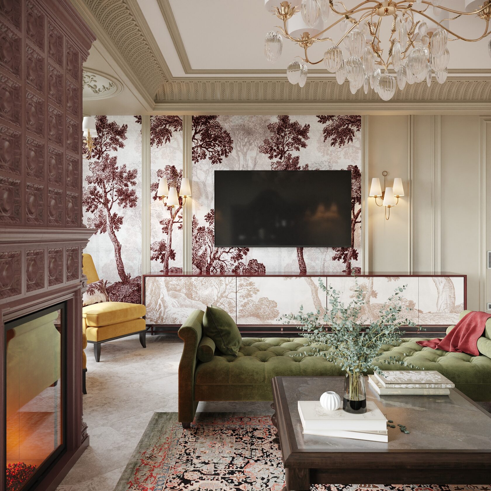 interior design living room in house