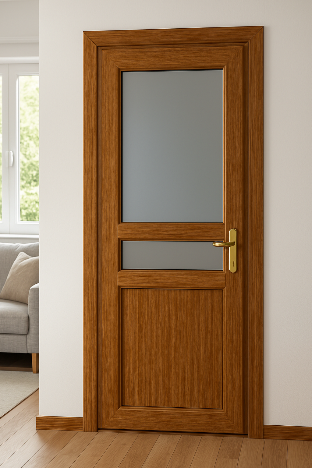 Пластиковые двери с ламинацией