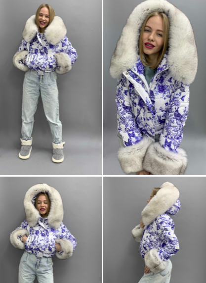 Короткая Женская Куртка MIA: Более 100 вариантов цвета и меховые манжеты