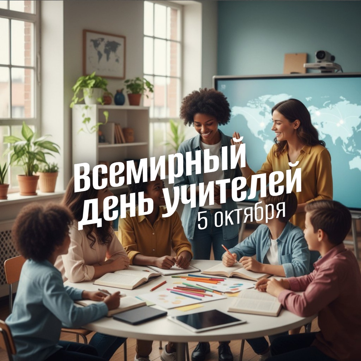 Всемирный день учителей 5 октября 2025 geek hostel prazdniki