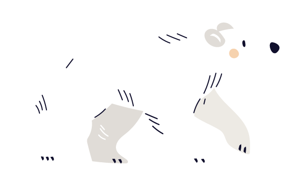 белый медведь далеко на сервере 