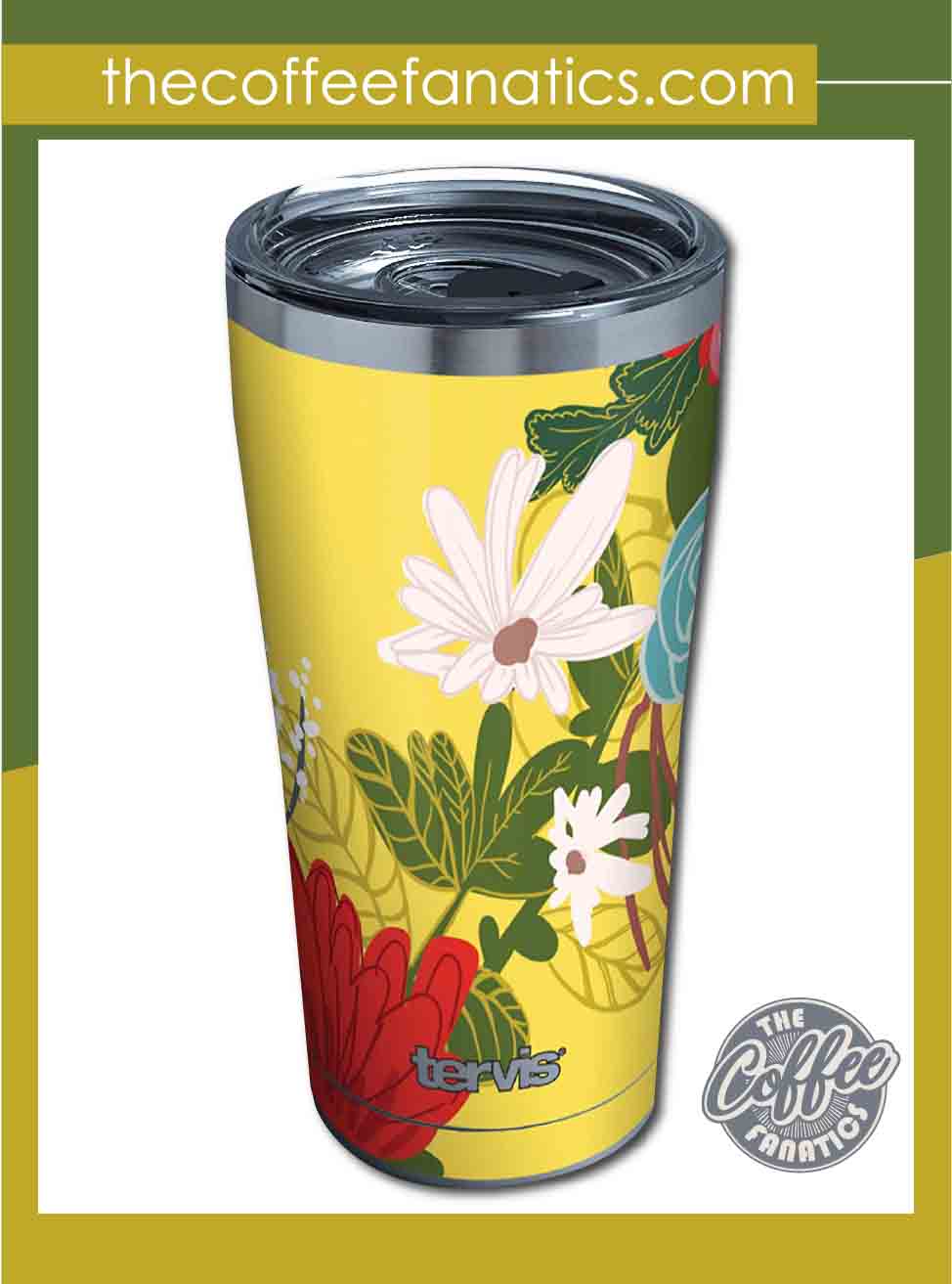 Tervis Mellow Floral Made in USA Double Walled Insulated Tumbler