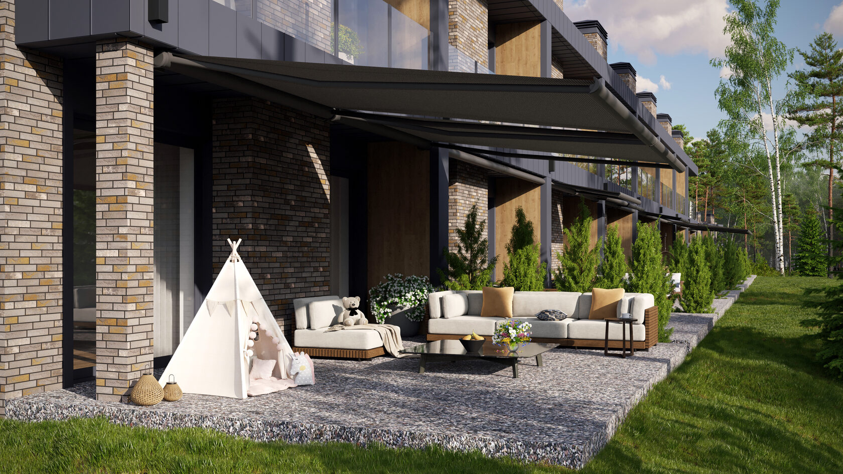 3д визуализация террасы