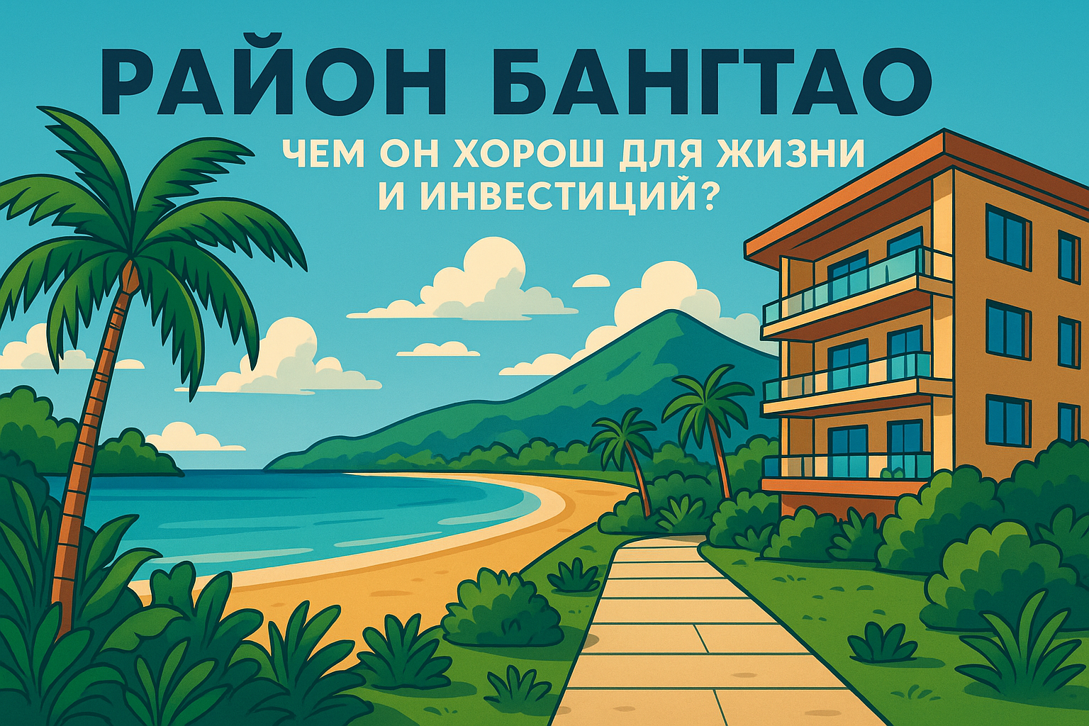 Бангтао — один из самых престижных и сбалансированных районов Пхукета. Здесь живут семьи с детьми, digital-номады, инвесторы и ценители тихой роскоши у моря. Хотите арендовать квартиру, купить апартаменты или вложиться в доходную недвижимость? Расскажем, 