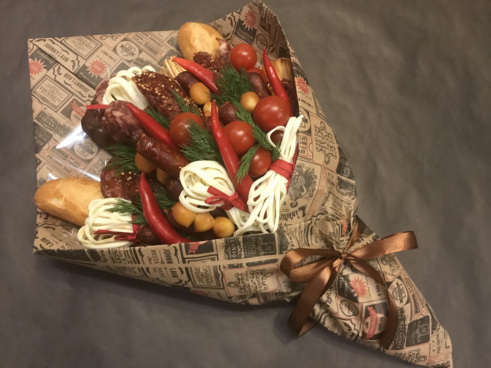 Букет из колбасы минск