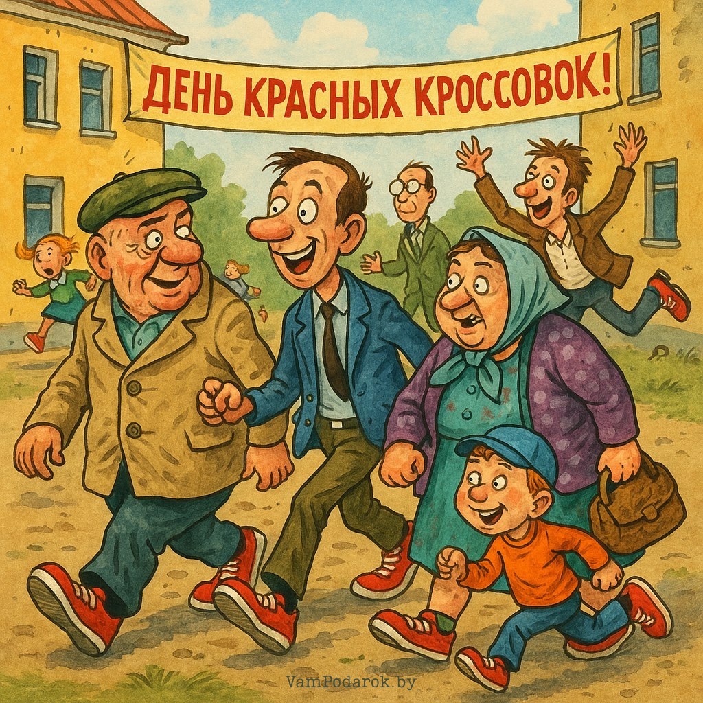 20 мая – день красных кроссовок - открытка