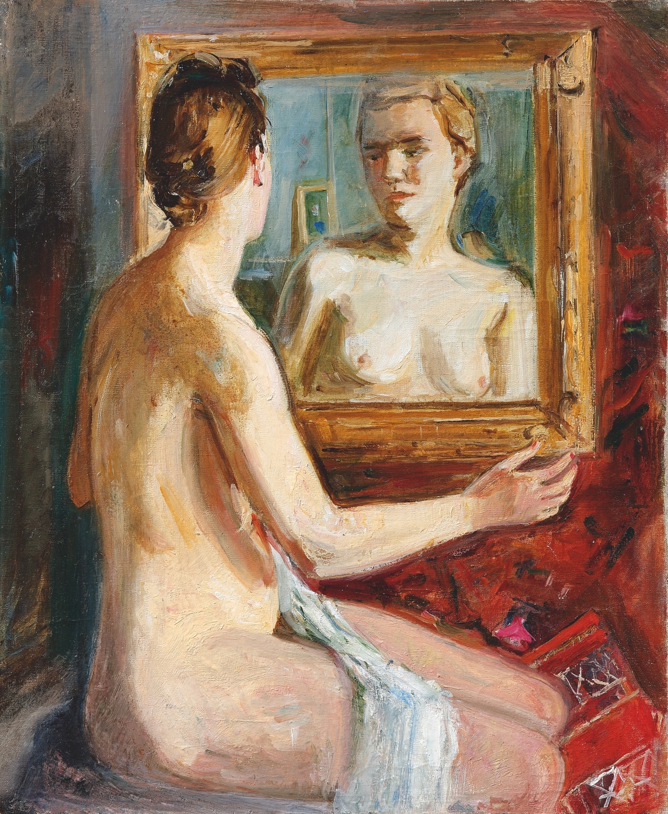 Натурщица перед зеркалом. 1947
