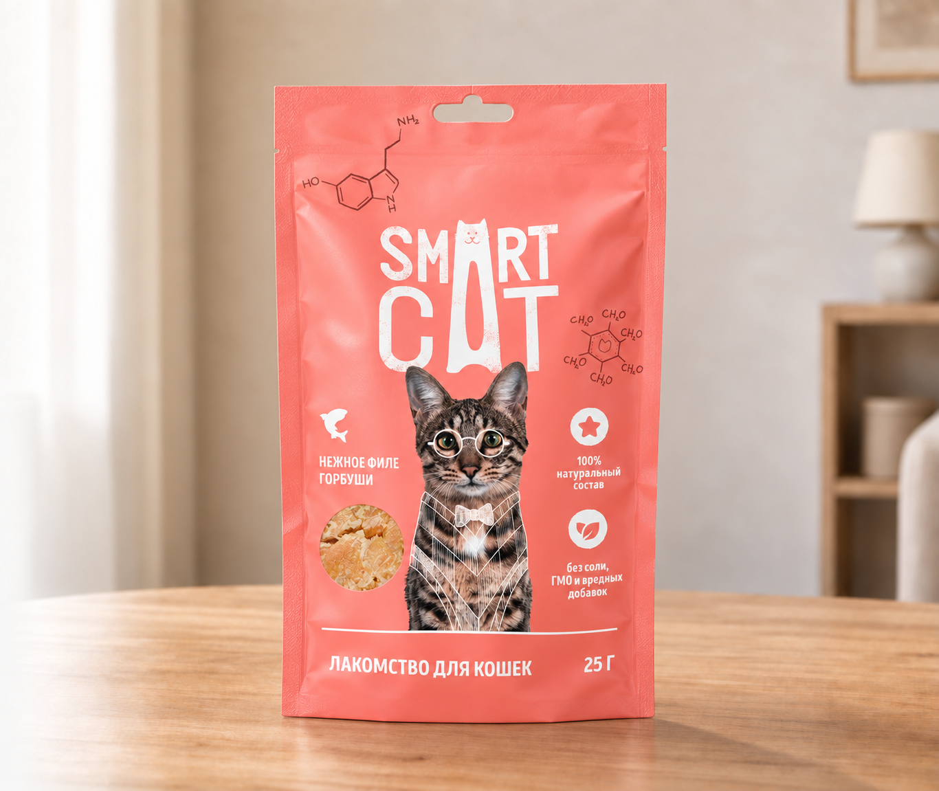 Лакомство Smart Cat Нежное филе горбуши на столе