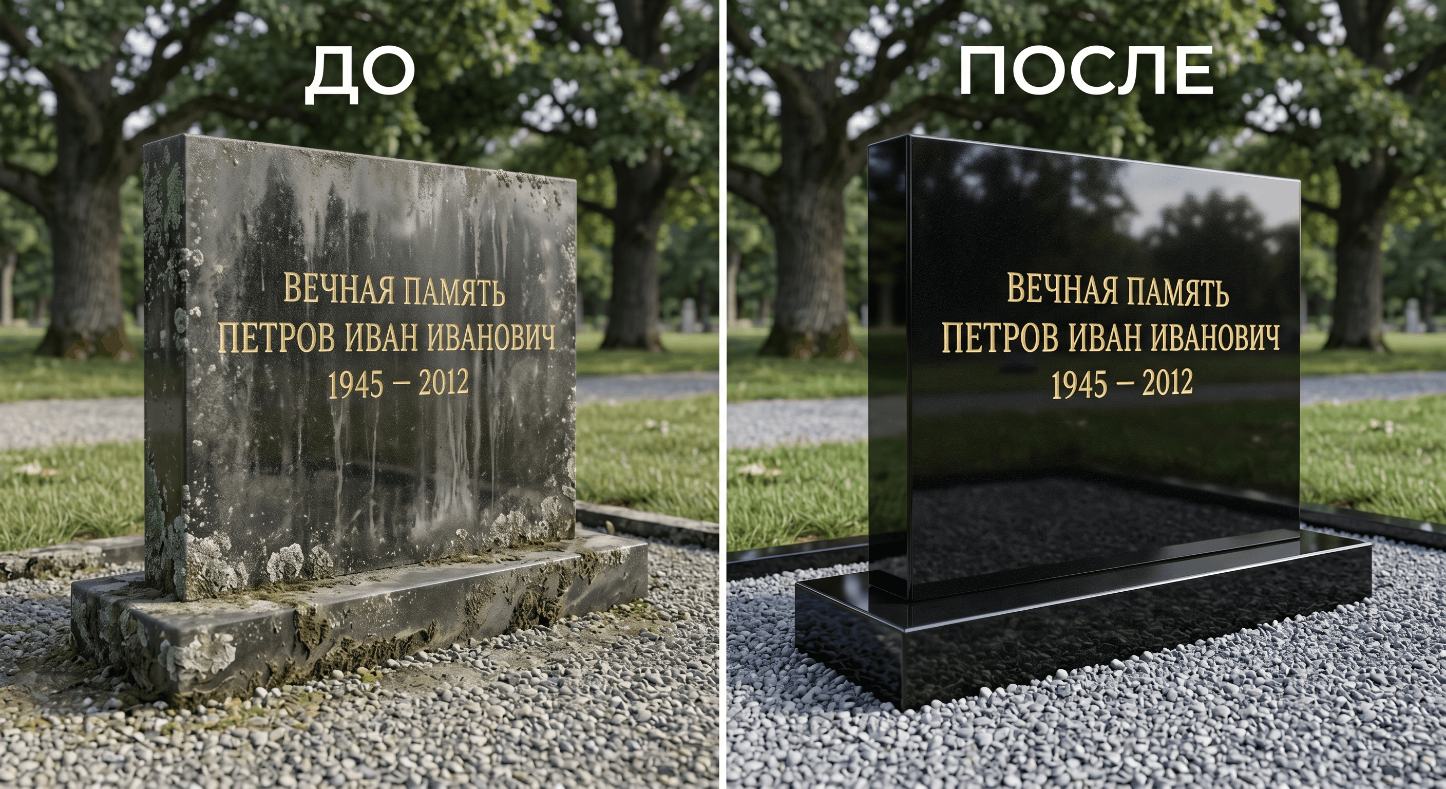 уход за гранитным памятником
