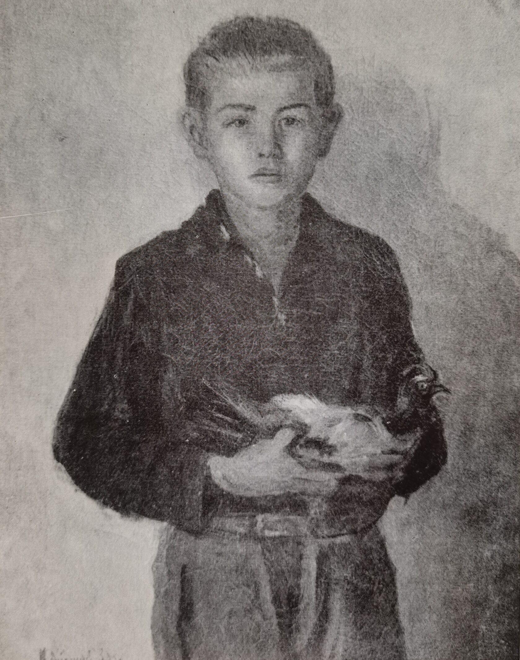 Мальчик с голубем, 1938 г.