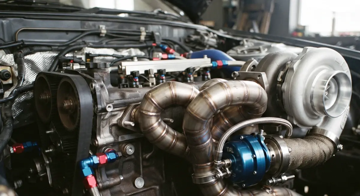 Кастомный выпускной коллектор Big Turbo с внешним вестгейтом