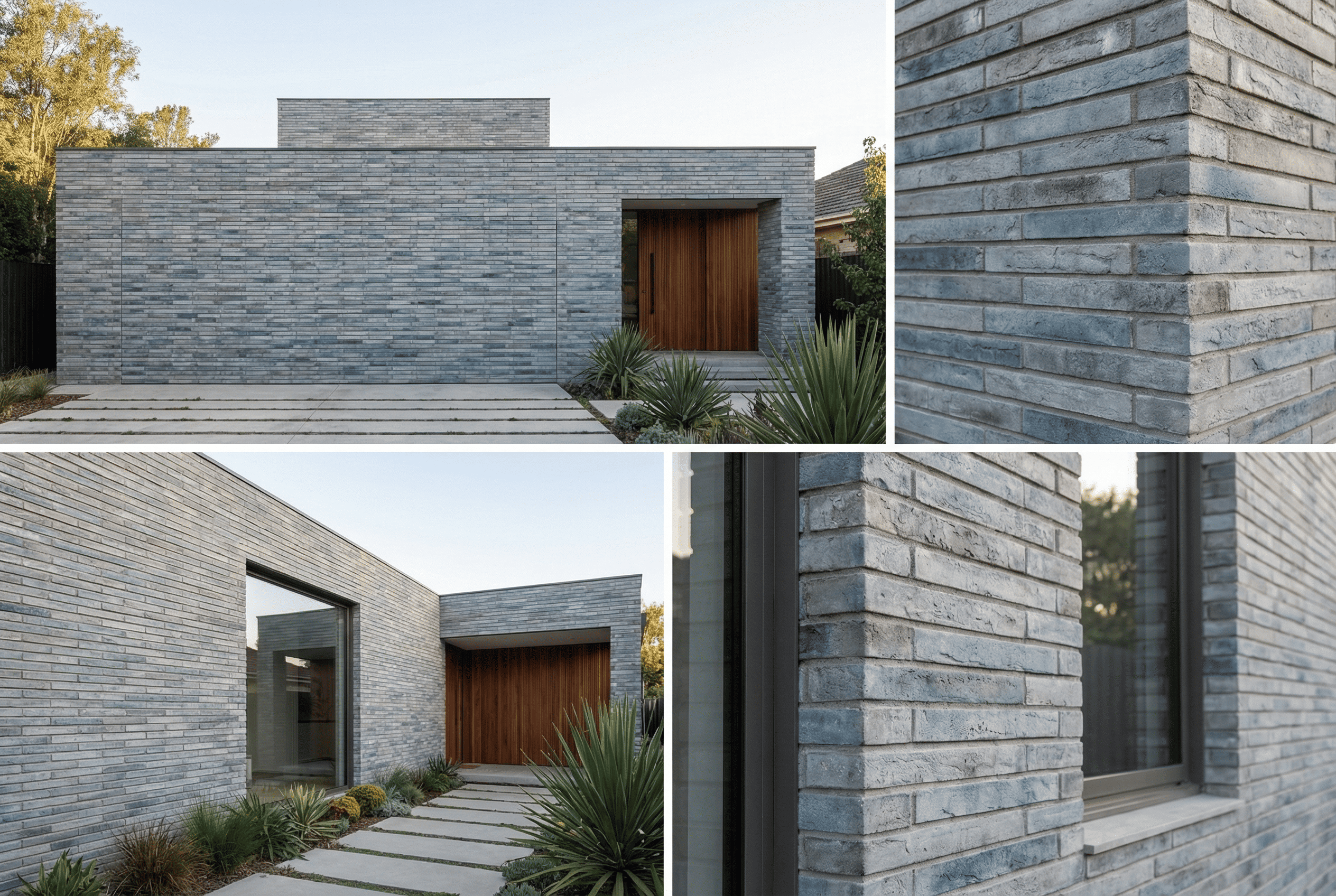 Фасад с удлинённым форматом облицовки Steinburg