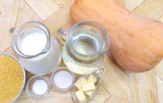 Приготовление пшённой каши с тыквой на молоке: шаг 1