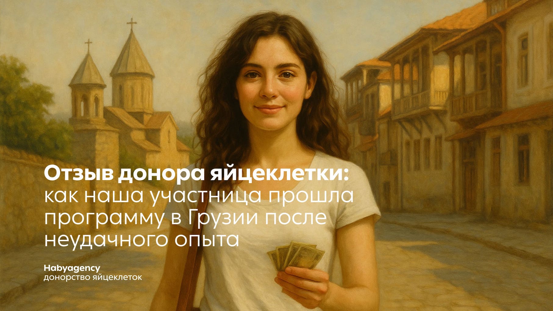 Счастливая участница программы донорства ооцитов с Haby Agency