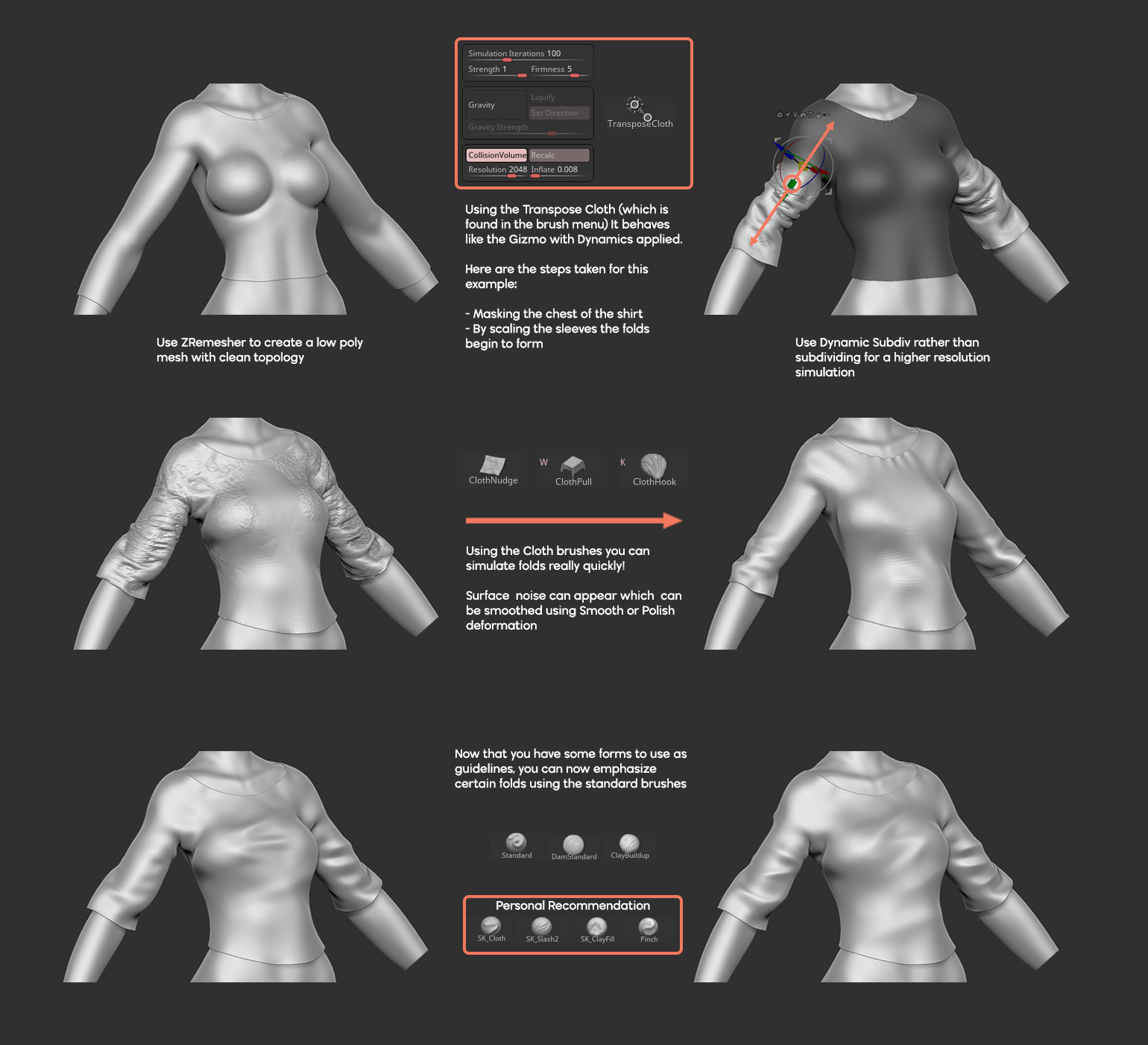 cloth in zbrush
