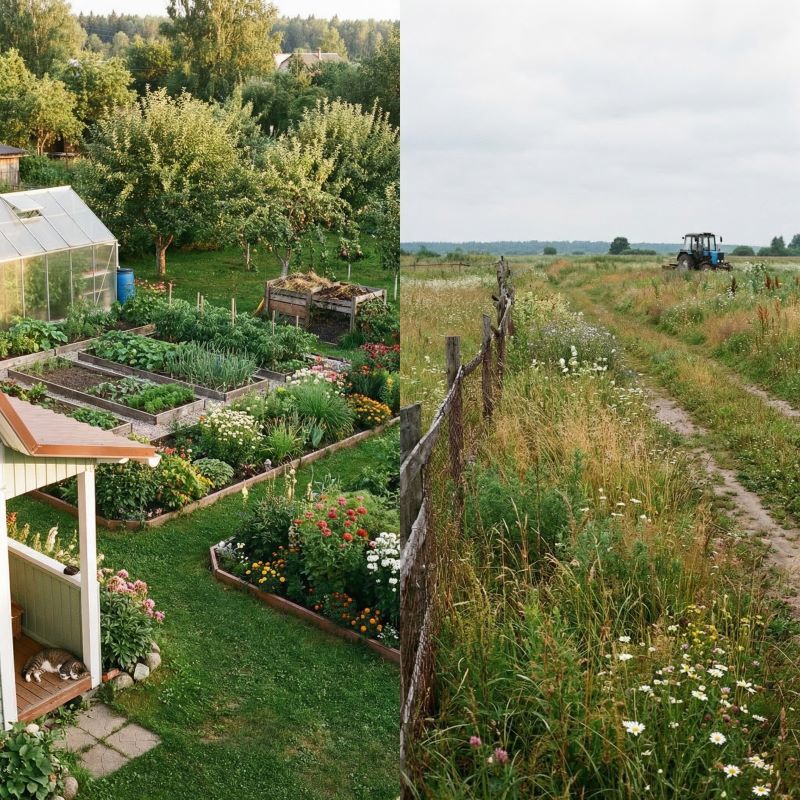 Главная дилемма: Приусадебный vs Полевой участок