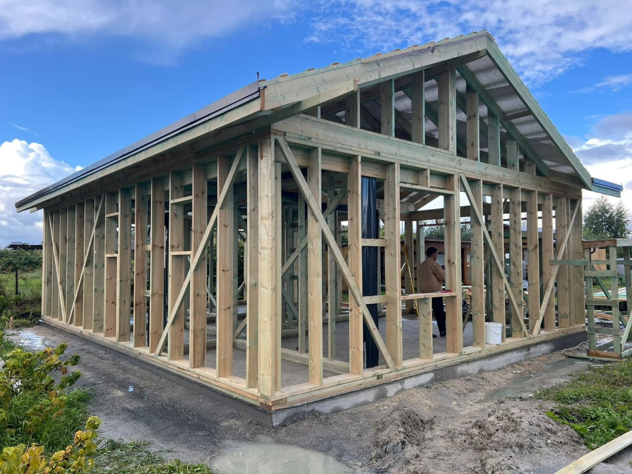 строительство каркасного дома 