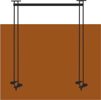 Обвязка винтовых свай уголком рисунок схема