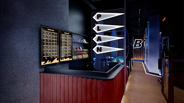 Дизайн-проект компьютерного клуба Plan B в Санкт-Петербурге