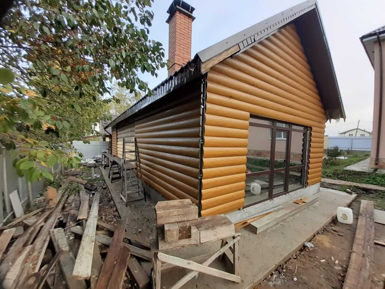 Подготовка блок-хауса к монтажу