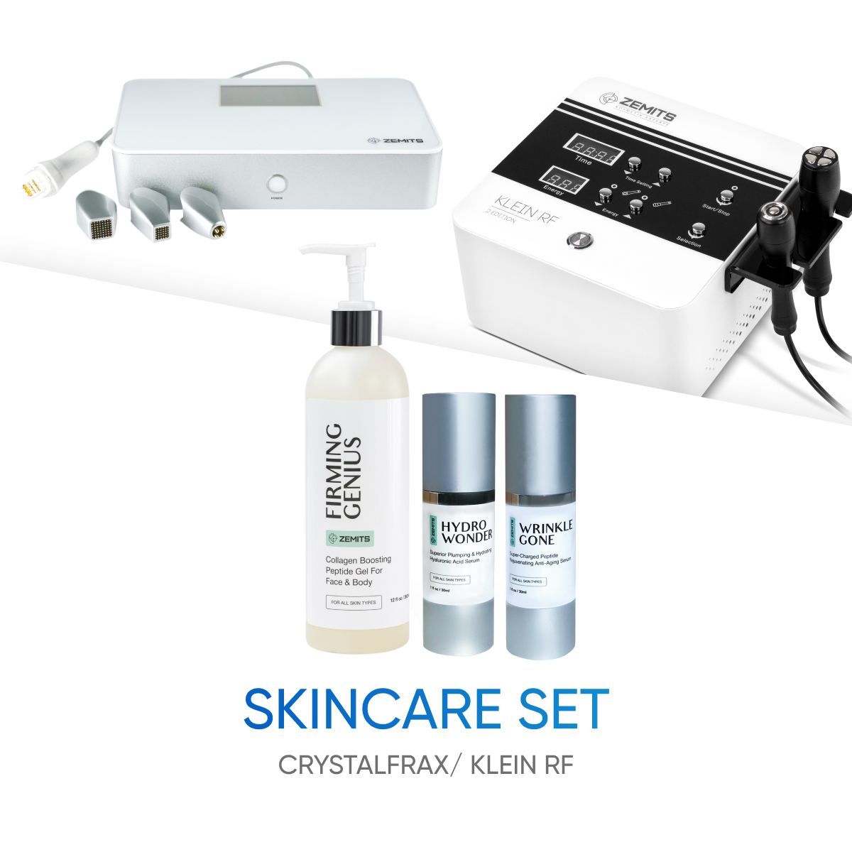 Skincare set Zemits CrystalFrax/Klein RF Esthetic Spa Equipment for sale