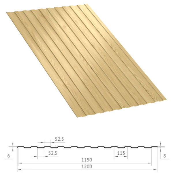 Лист из оцинкованной стали с полимерным покрытием