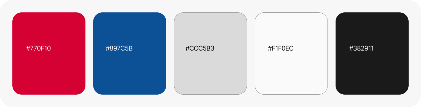 Цвета используемые в разработке многостраничного сайта
