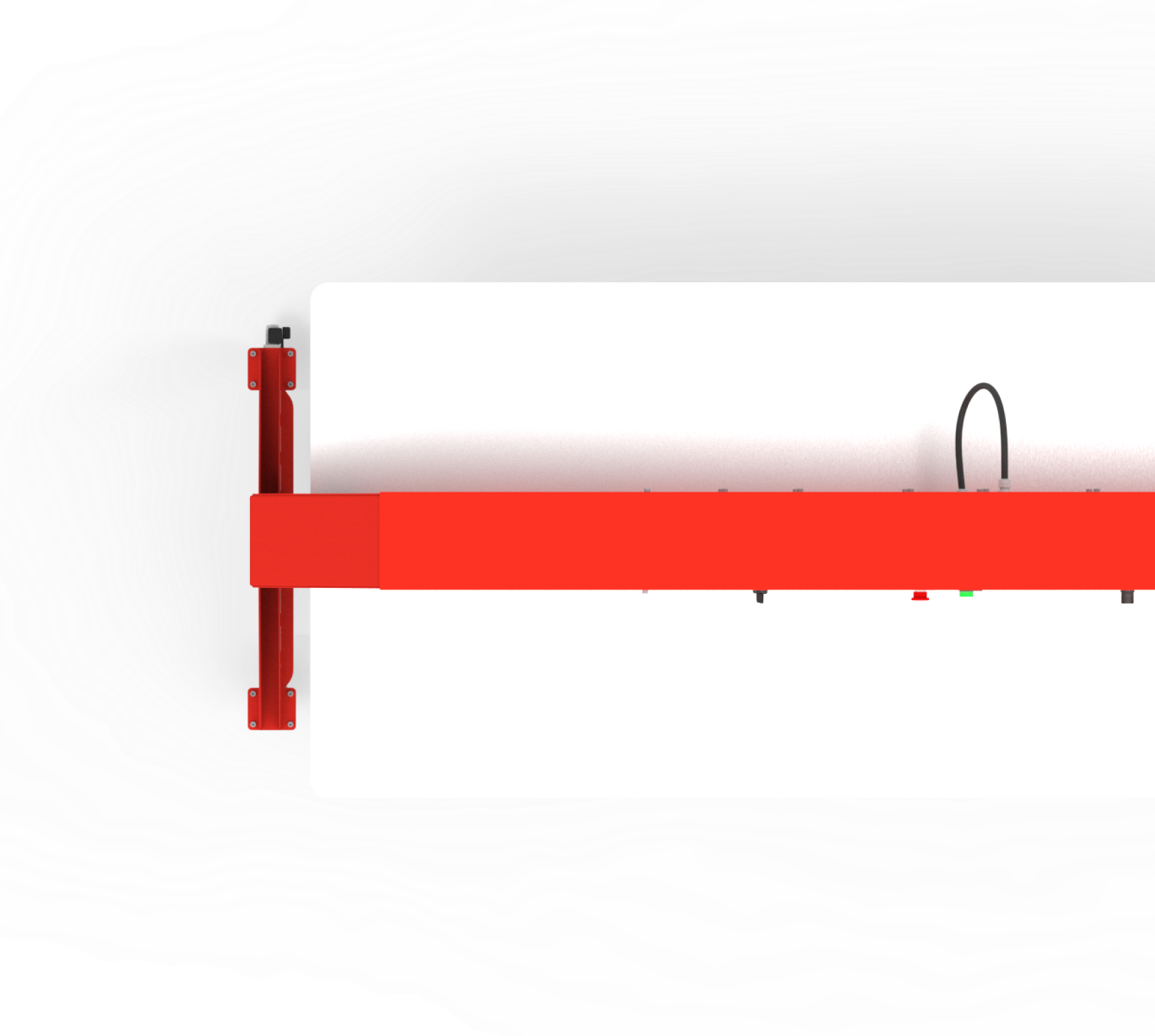 Вид сверху на пресс для ремонта ковров