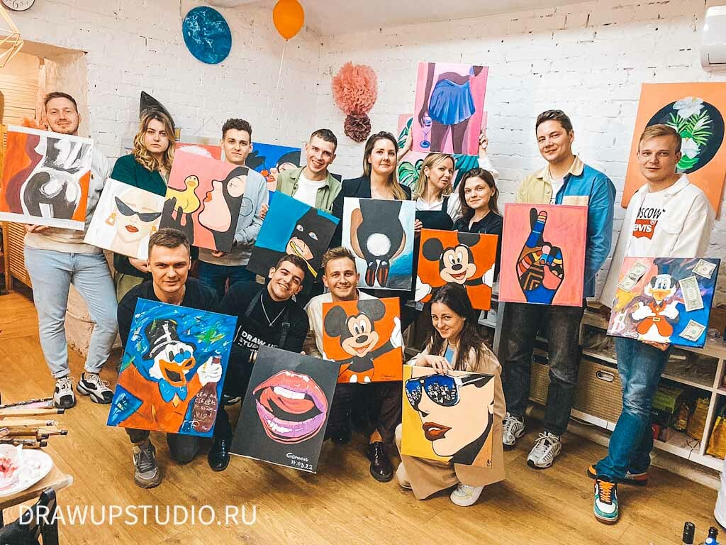 Drawn up studio. Арт вечеринка Москва рисование. Арт вечеринка Painty. Draw up Studio, Москва. Арт пати в Москве для несовершеннолетних.