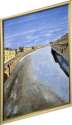 Картина с видом на Саккт-Петербург в исполнении Владимира Михайловича Толкачева