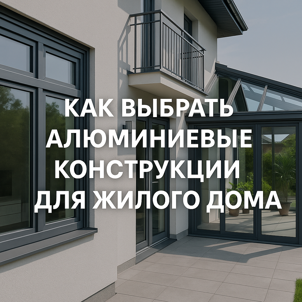 Как выбрать алюминиевые конструкции для жилого дома