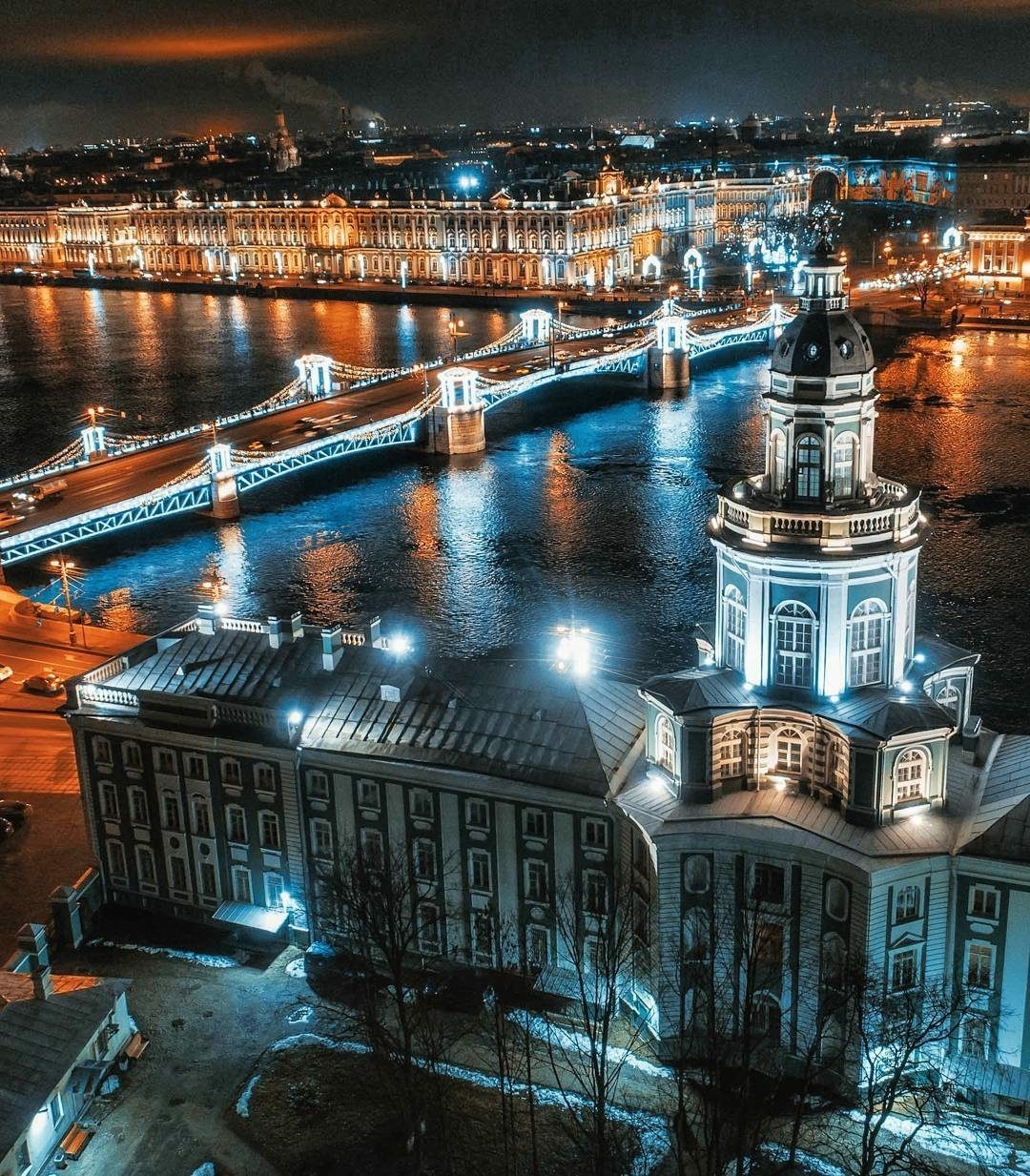 фото петербурга ночью