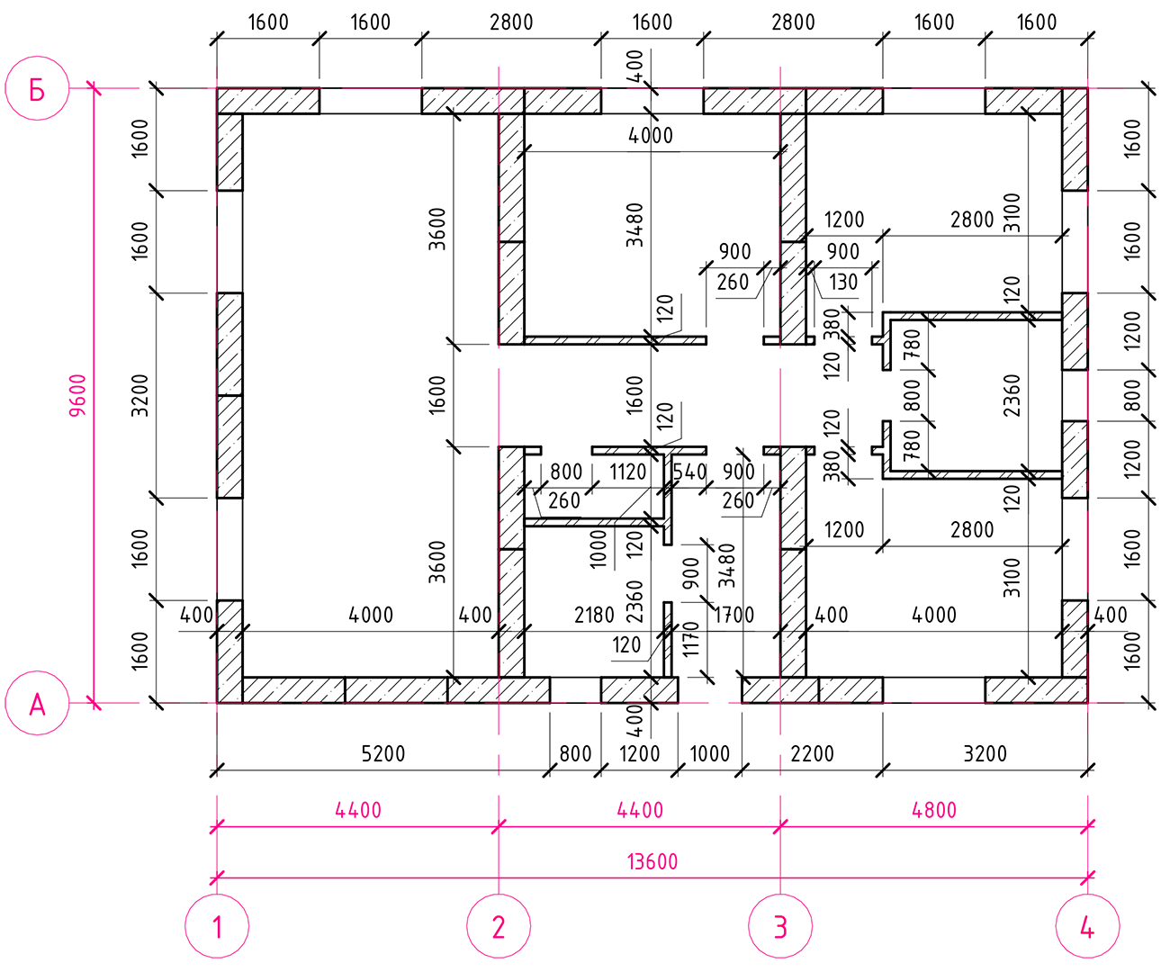 Проект дома из арболитовых панелей 104 м² – SA001
