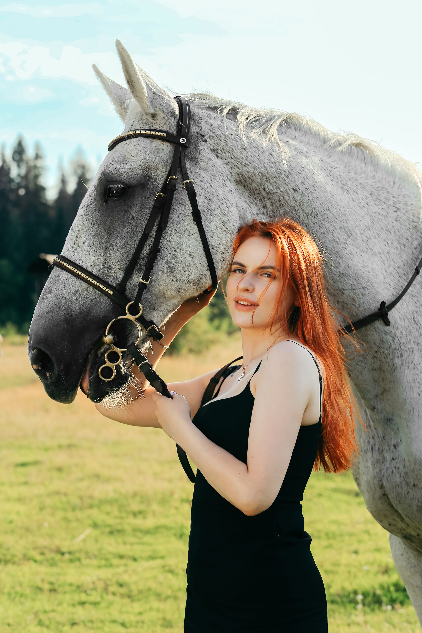 Конная прогулка на закате в конном клубе Кони Эльдорадо