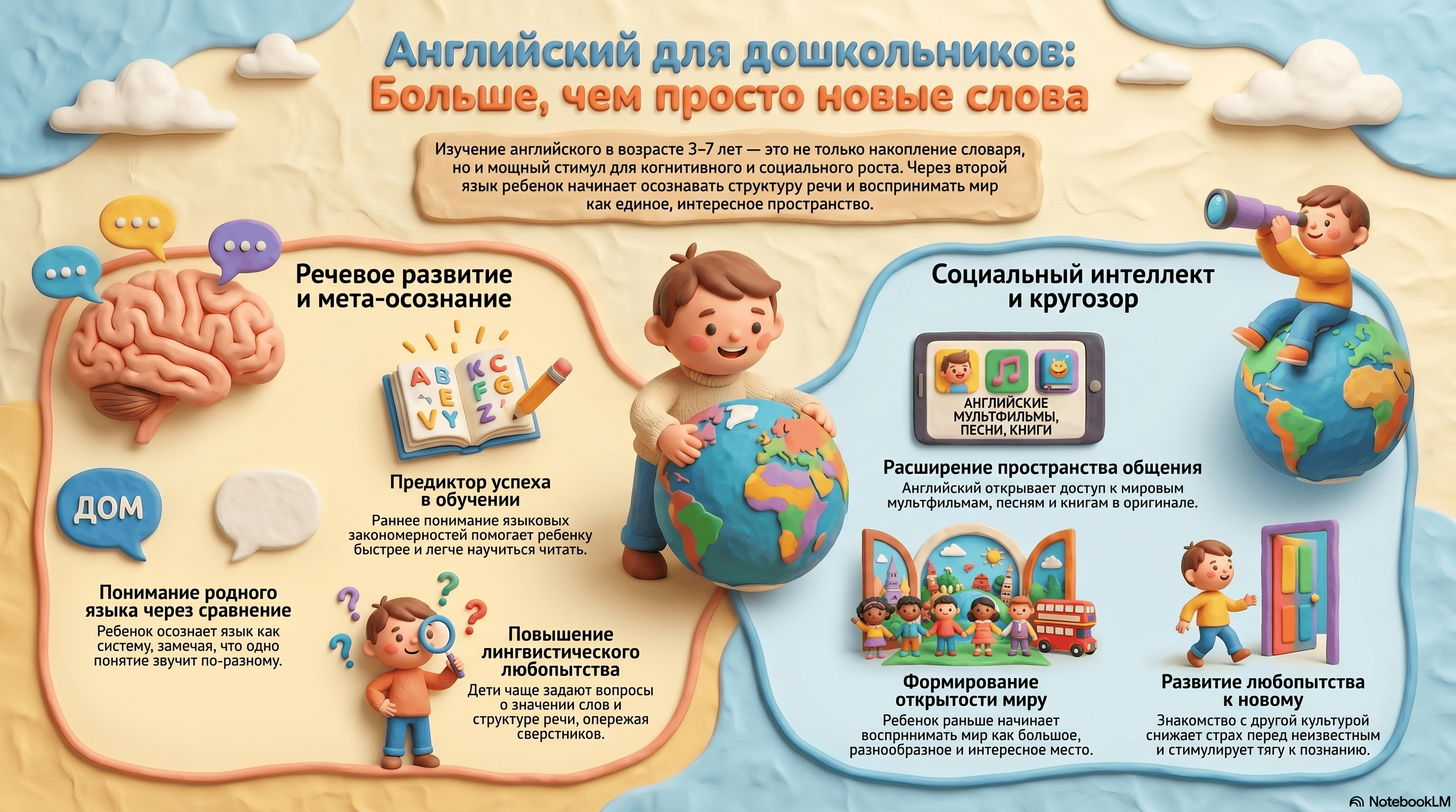 Что именно развивается у дошкольника, когда он учит английский