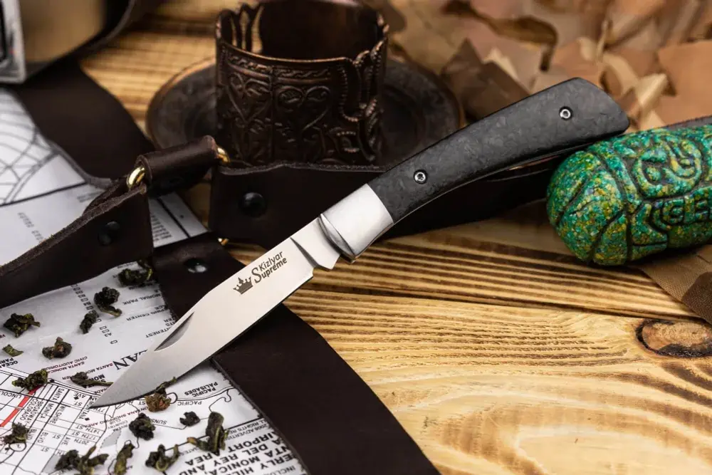 Gent D2 Carbon StoneWash в сложенном виде
