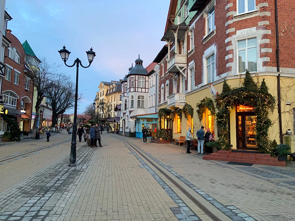 Курортный проспект в Зеленоградске