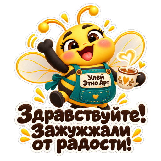 Пчёлка Улей Этно Арт радостно приветствует гостей