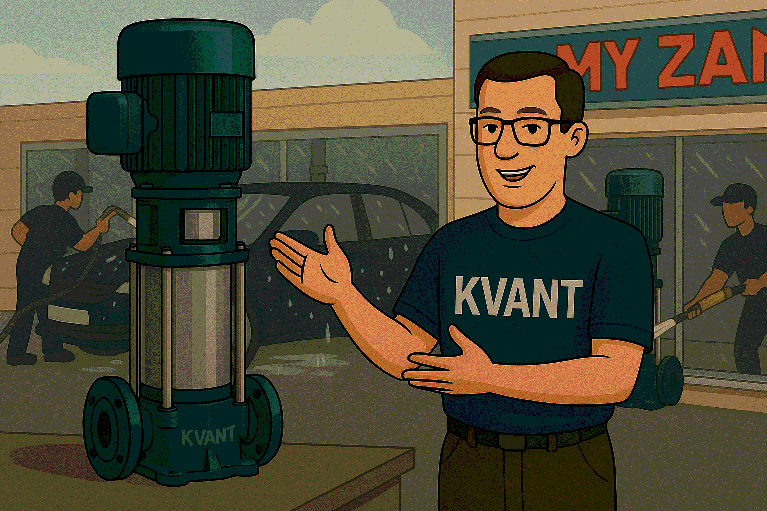 Преимущества вертикальных насосов для автомоек