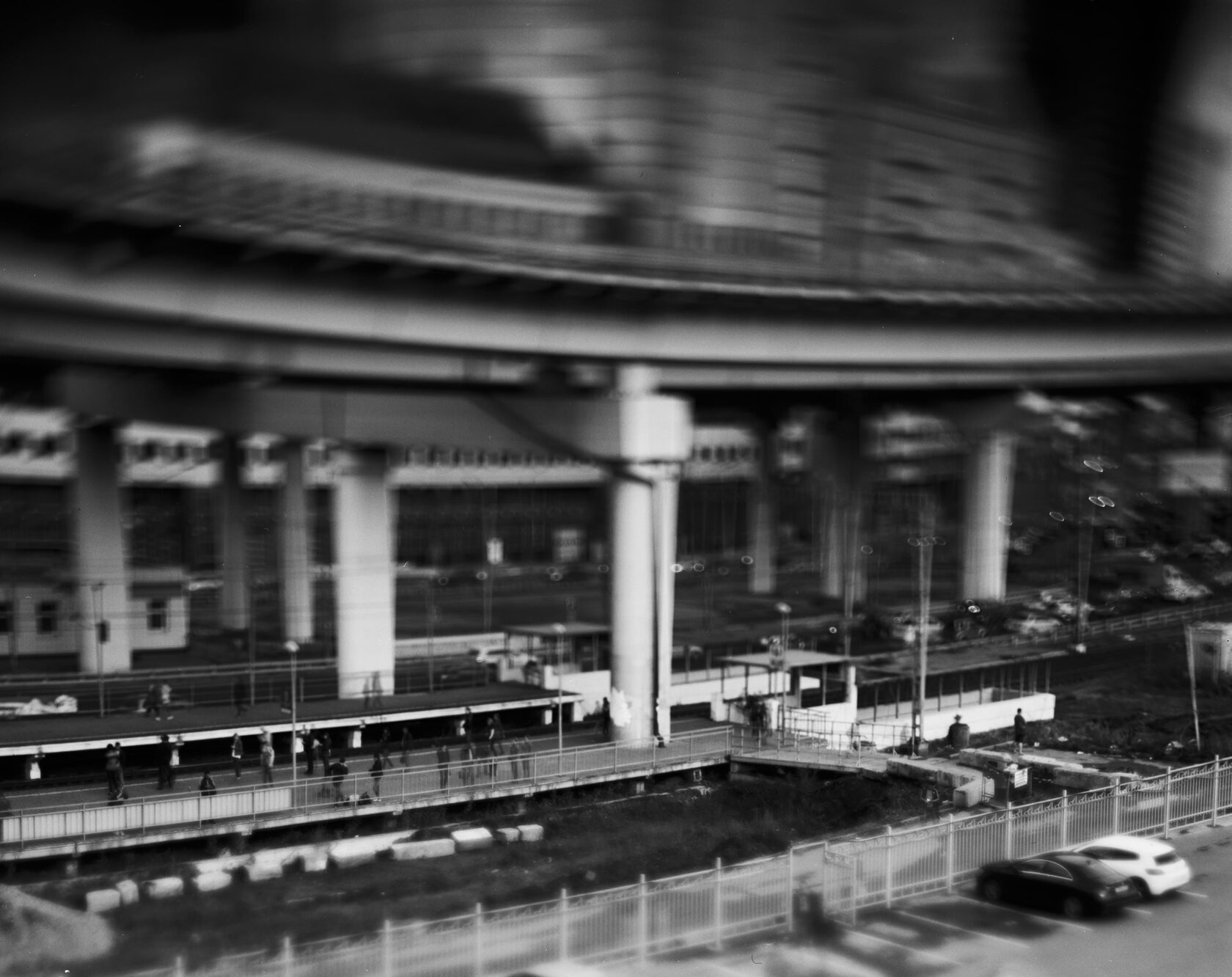 Near the "Business Center" Station. Moscow. BW negative 4x5 inch 2012