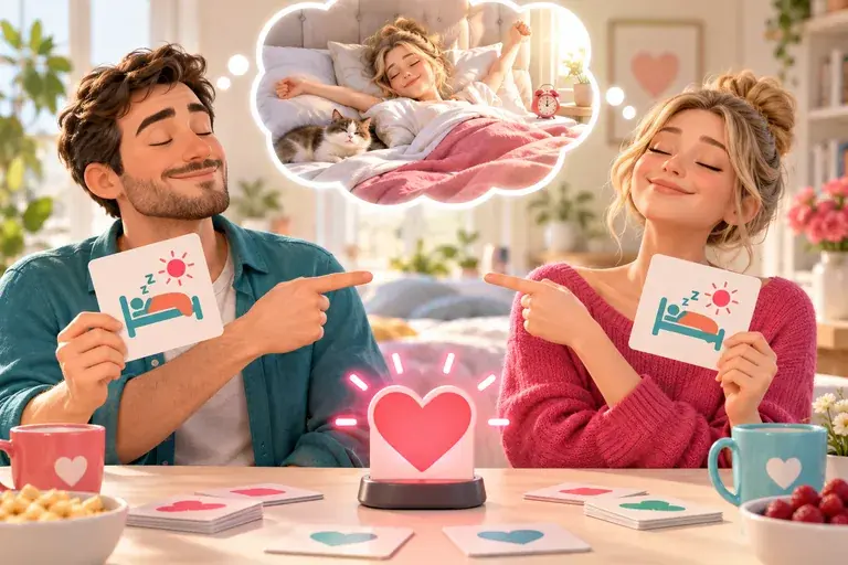 Тематическая иллюстрация к игре Любовный тест