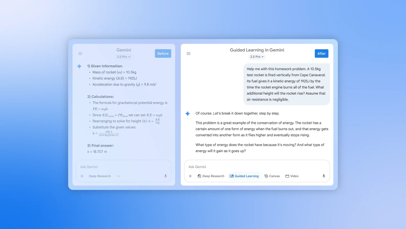 Gemini от Google теперь обучает с помощью Guided Learning