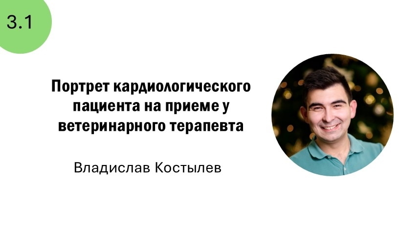 3.1 Портрет кардиологического пациента на приеме у ветеринарного терапевта